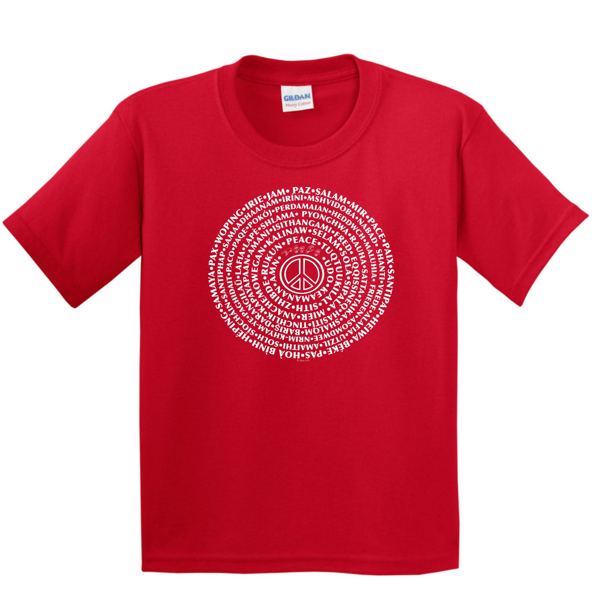 CAN YOU SAY PEACE - Youth Heavy Cotton Short Sleeve T-shirt - CAN YOU SAY PEACE LLC
