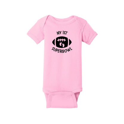 My 1st Superbowl!  Infant one-piece Tee