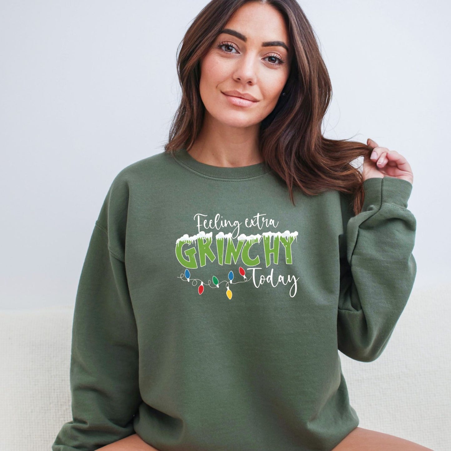 Feeling Extra Grinchy Today - Crewneck Sweatshirt