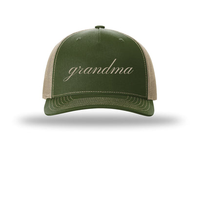Custom Richardson 112FP Trucker Cap – Personalized for Grandma, Grandpa & More | Choose Your Font | Add Any Name
