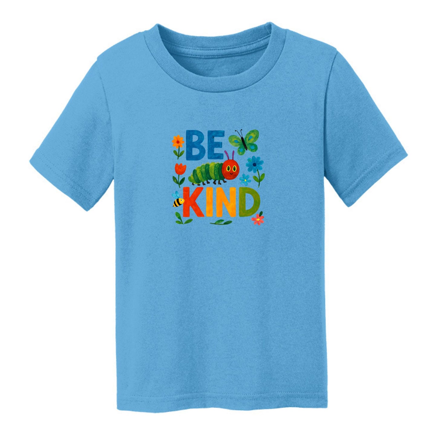 Be Kind - Colorful Caterpillar Toddler T-shirt