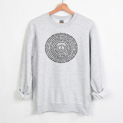 Can You Say PEACE - Gildan Crewneck - artwork designed by Cynthia NeJame