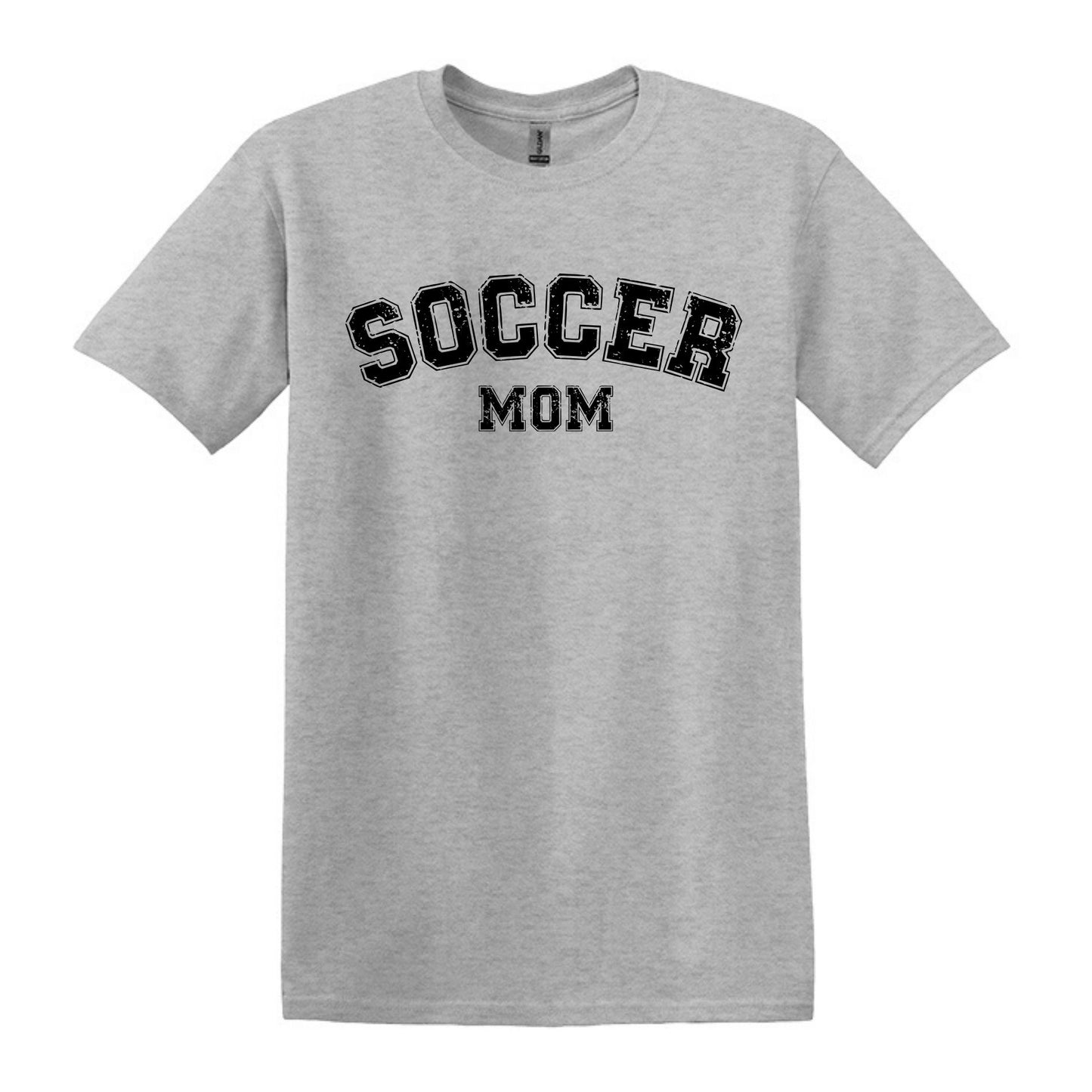 Soccer Mom / Dad - Distressed Athletic Artwork | Heavy Cotton Unisex T-shirt