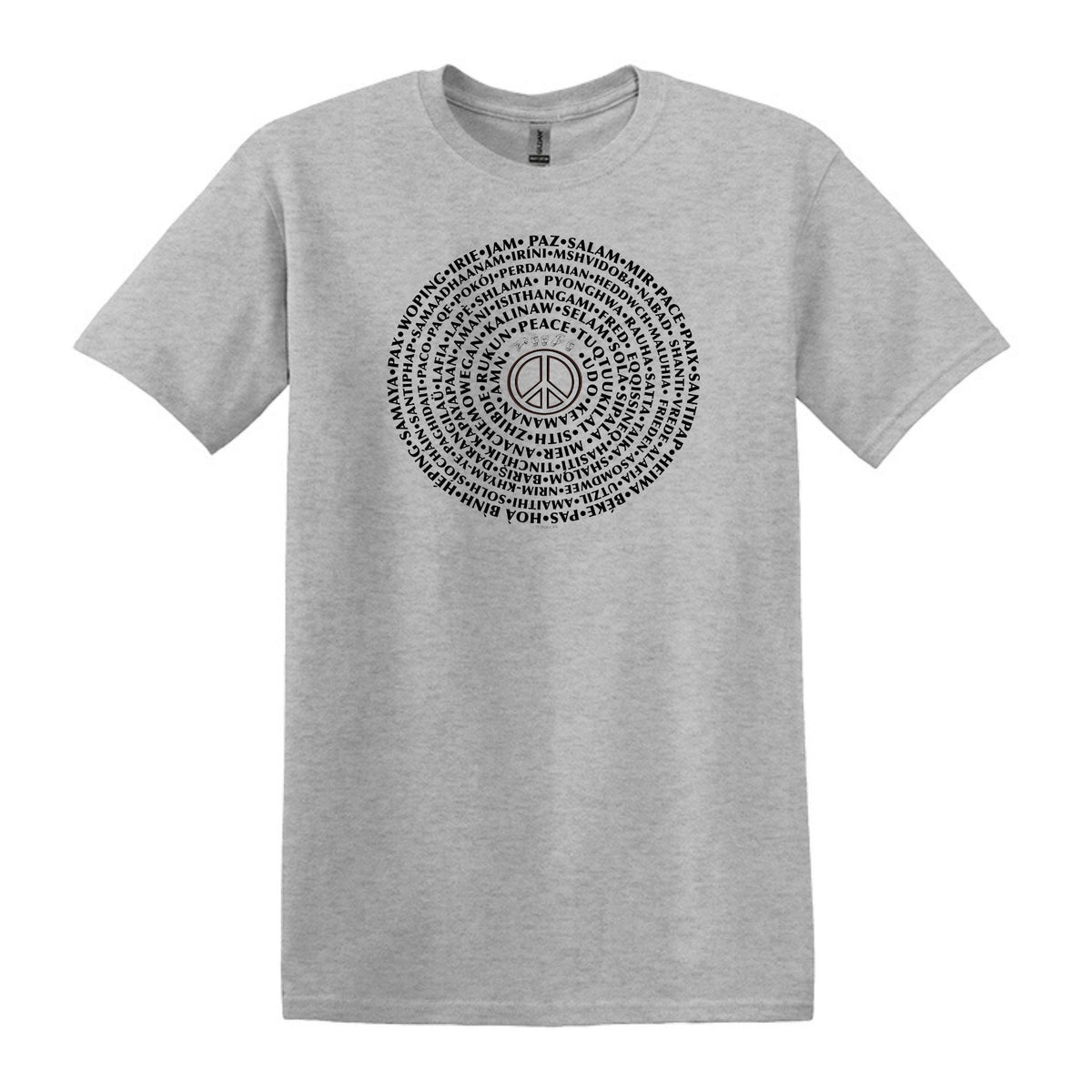 Can You Say PEACE - Gildan Heavy Cotton Unisex T-shirt - artwork designed by Cynthia NeJame