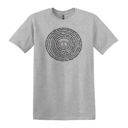 Can You Say PEACE - Gildan Heavy Cotton Unisex T-shirt - artwork designed by Cynthia NeJame