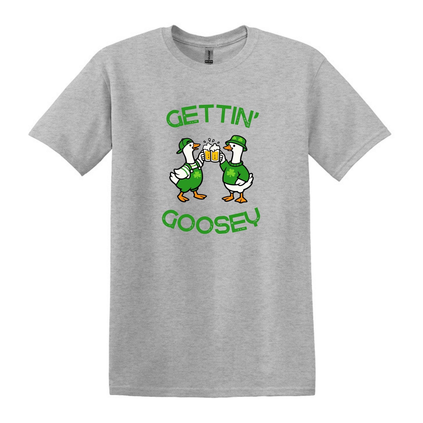 Gettin' Goosey - Fun Irish Heavy Cotton T-shirt