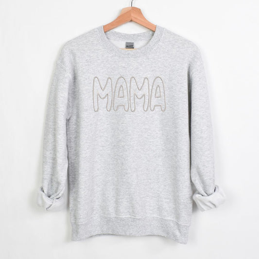 Embroidered MAMA AUNTIE NANNY NANA Crewneck Sweatshirt