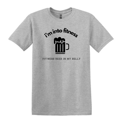 i'm into fitness. fit'ness beer in my belly - Gildan Adult Unisex Heavy Cotton