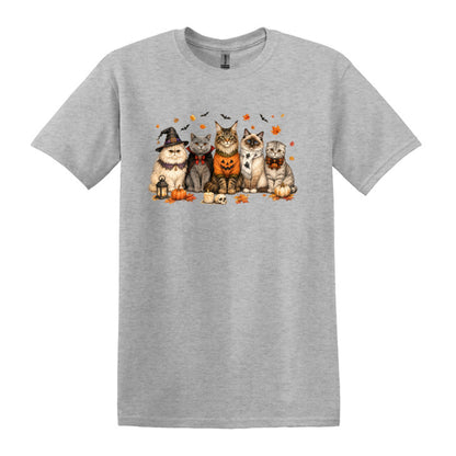 Halloween Cats -  Heavy Cotton Unisex T-shirt