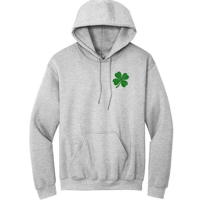 Shamrock Distressed American Flag - Gildan Heavy Blend Hoodie