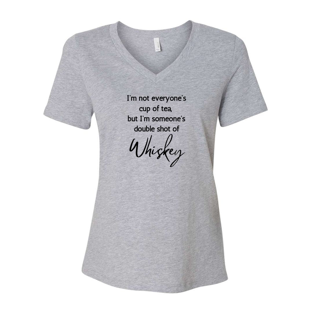 Double shot of Whiskey - Unisex or Women's Relaxed V-Neck