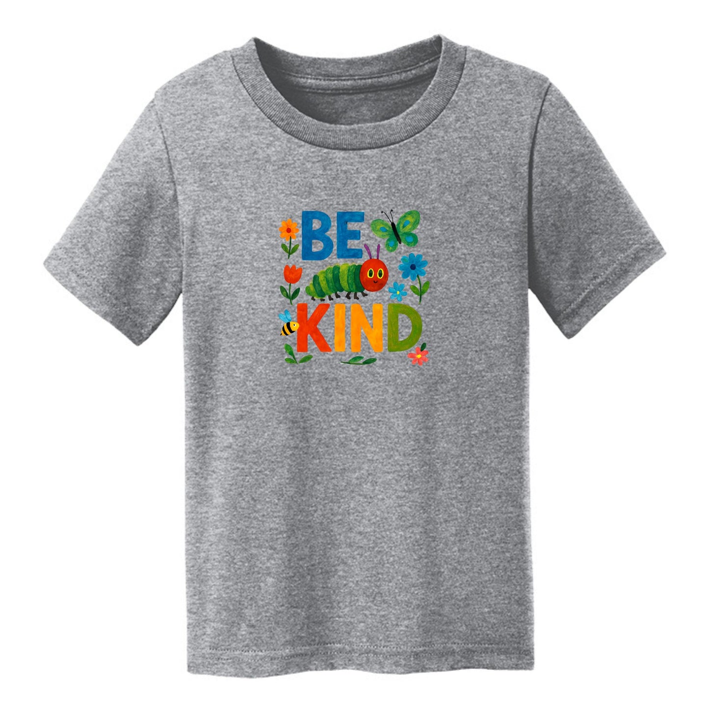 Be Kind - Colorful Caterpillar Toddler T-shirt