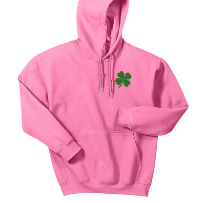 Shamrock Distressed American Flag - Gildan Heavy Blend Hoodie