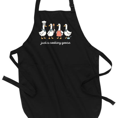 Just a Cooking Goose - Port Authority® Full-Length Apron with Pockets