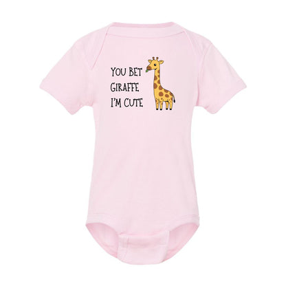 You Bet Giraffe I'm Cute - Infant Ribbed Bodysuit