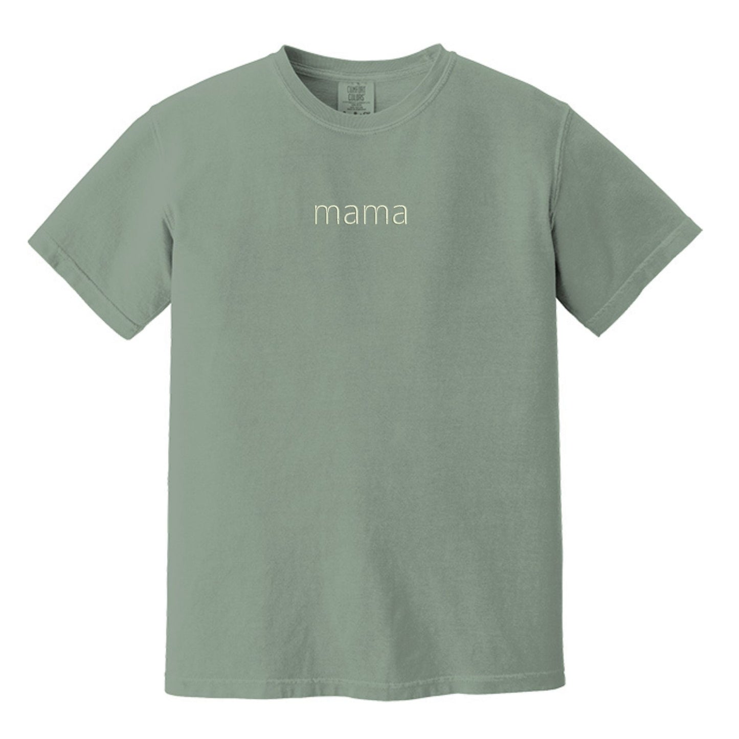 MAMA Minimalist Monochrome Embroidered Comfort Colors® T-Shirt