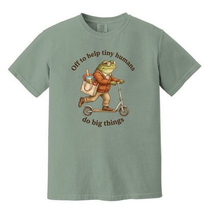 Off to Help Tiny Humans Do Big Things - Comfort Colors ® Heavyweight Ring Spun T-shirt