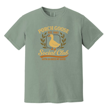 Porch Goose Social Club - Comfort Colors ® Heavyweight Ring Spun T-shirt