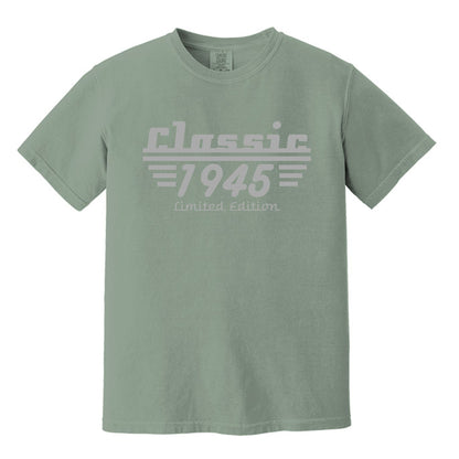 Classic Milestone Tee - Comfort Colors ® Heavyweight Ring Spun Tee - Customize with Birth Year!