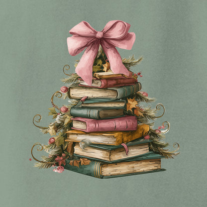 BOOK CHRISTMAS TREE - Comfort Colors ® Heavyweight Ring Spun Tee