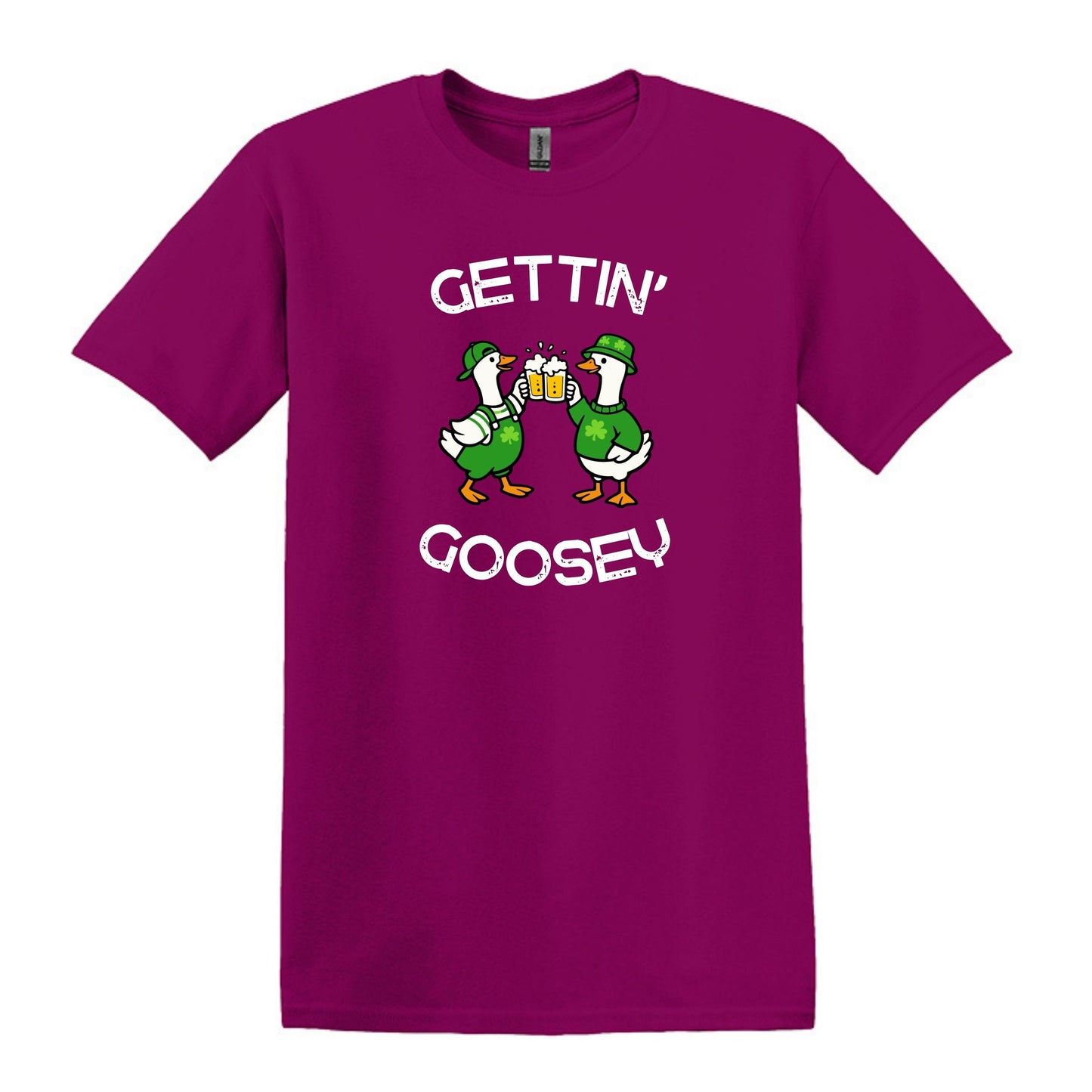Gettin' Goosey - Fun Irish Heavy Cotton T-shirt