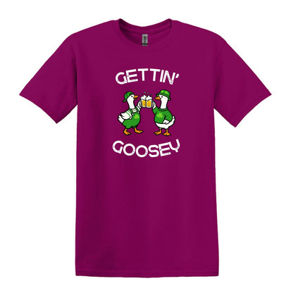 Gettin' Goosey - Fun Irish Heavy Cotton T-shirt
