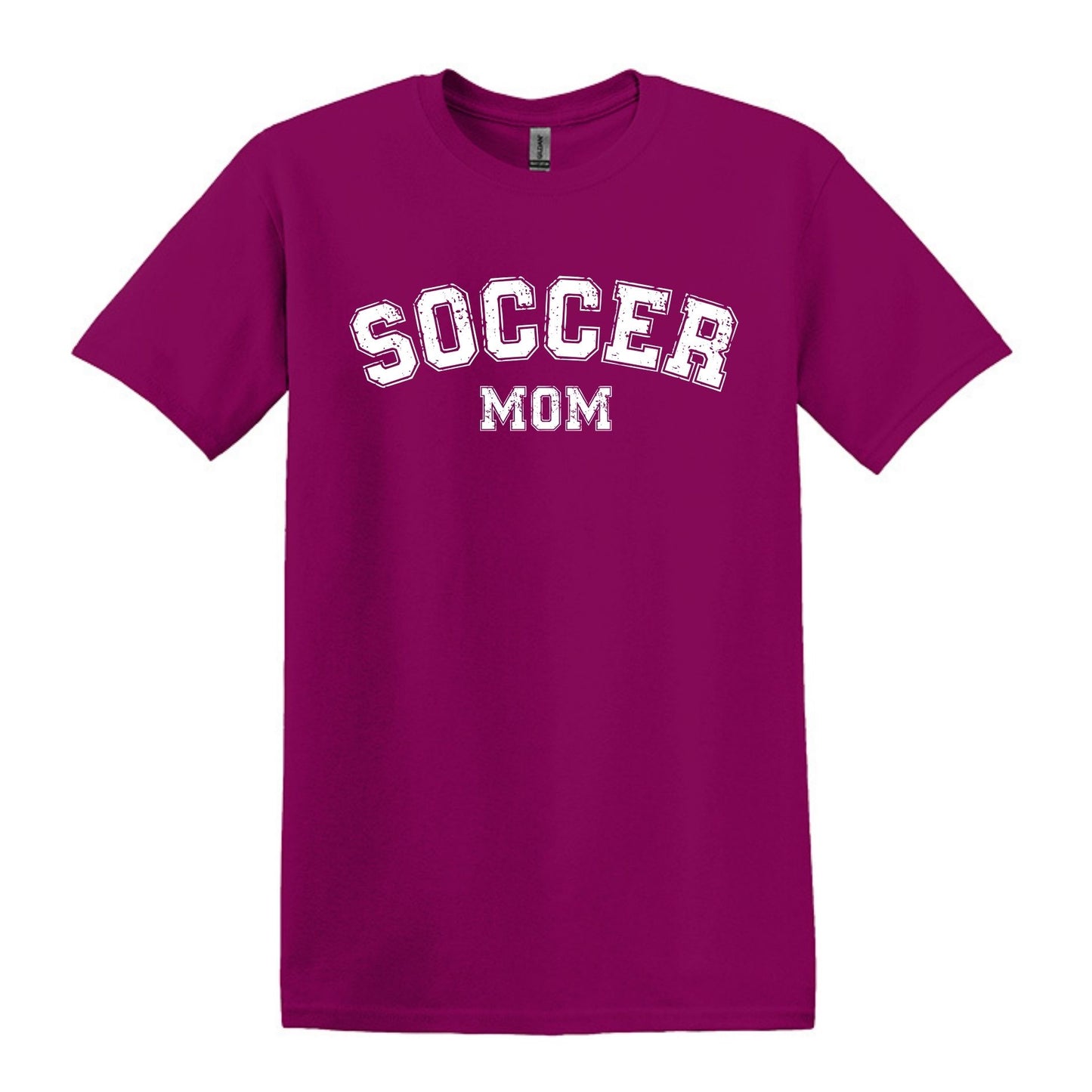 Soccer Mom / Dad - Distressed Athletic Artwork | Heavy Cotton Unisex T-shirt