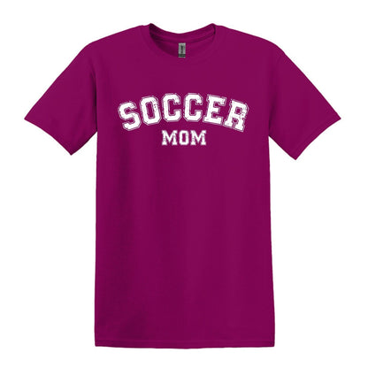Soccer Mom / Dad - Distressed Athletic Artwork | Heavy Cotton Unisex T-shirt
