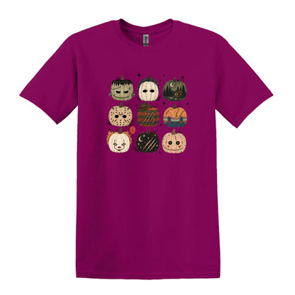 Horror Pumpkins - Hand Drawn - Heavy Cotton Unisex T-shirt