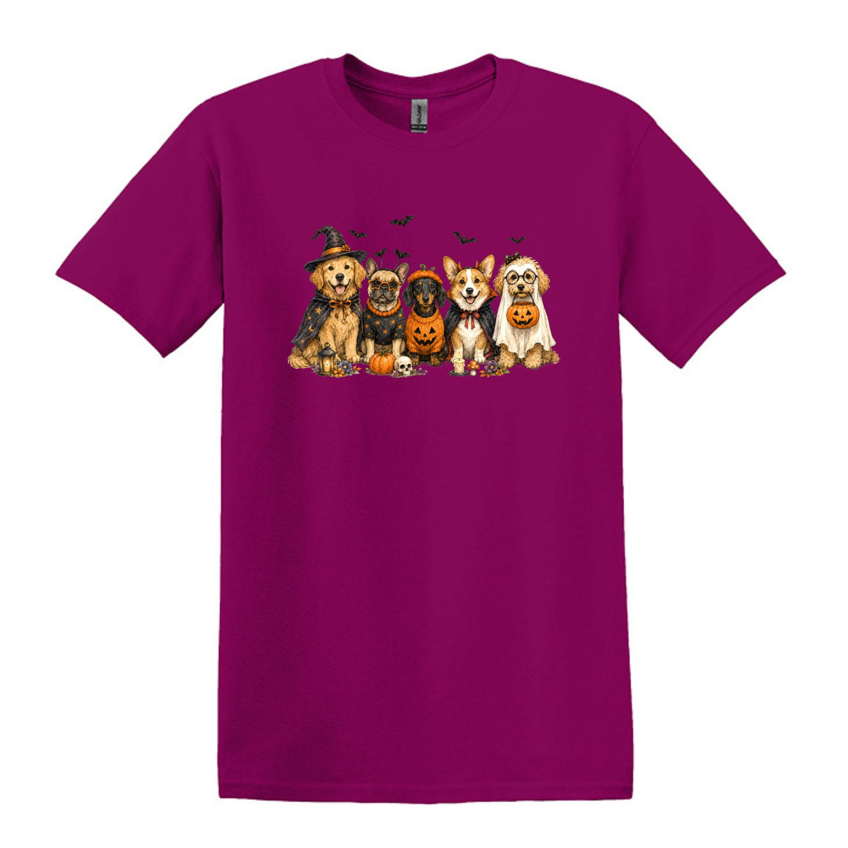 Halloween Pups -  Heavy Cotton Unisex T-shirt