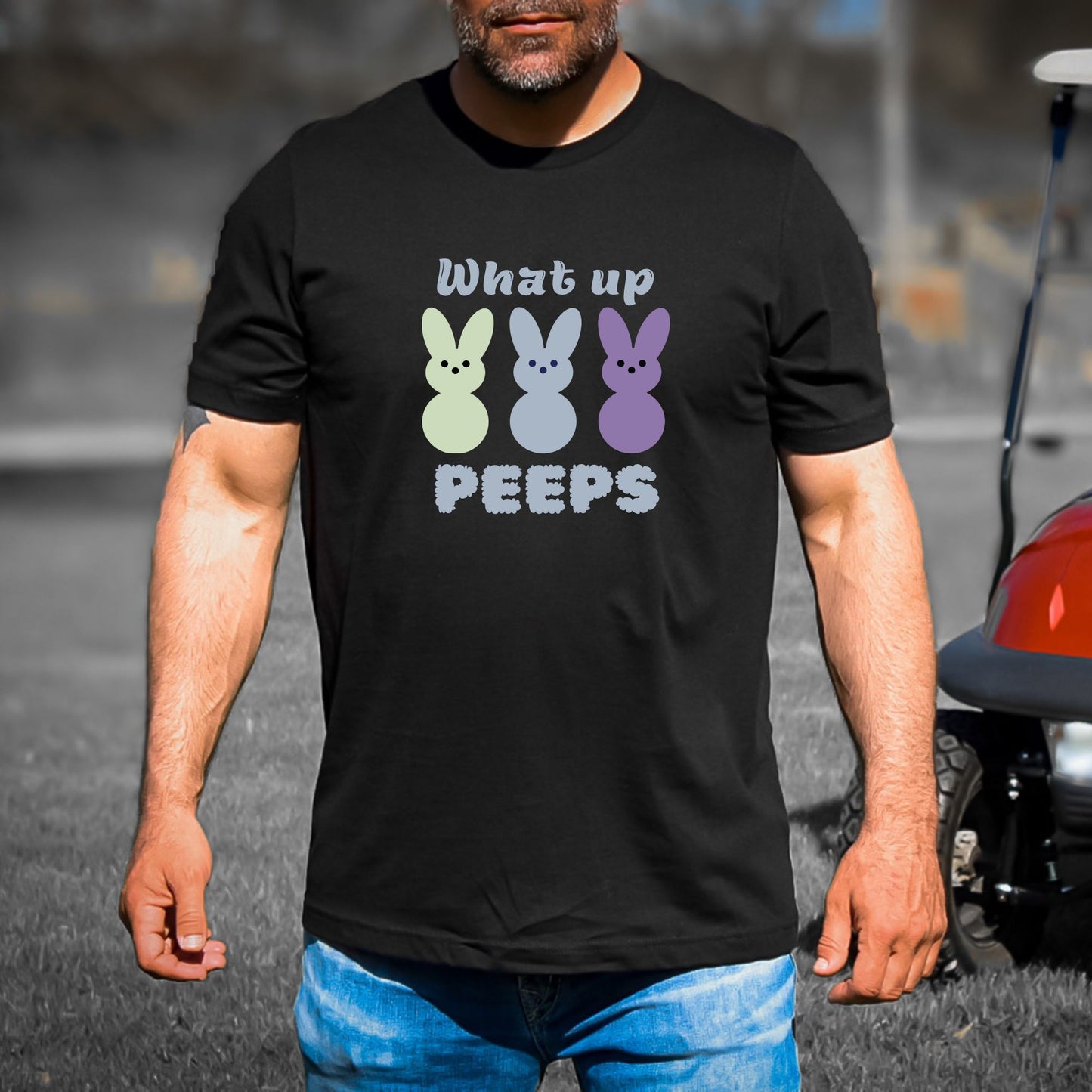 What up Peeps - Adult Unisex Soft T-Shirt