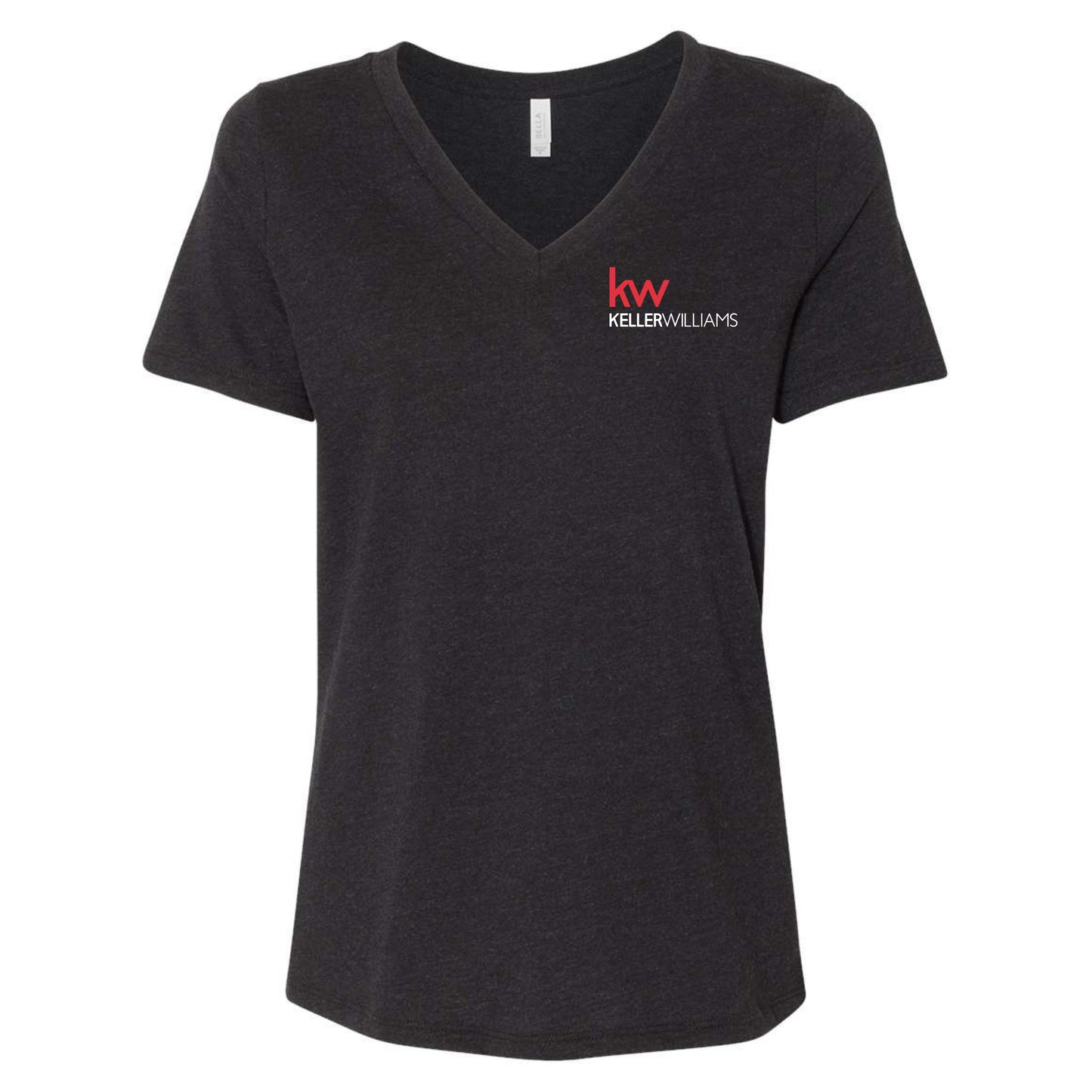 Keller Williams Realtor Chest Logo Women's Relaxed V-Neck T-Shirt