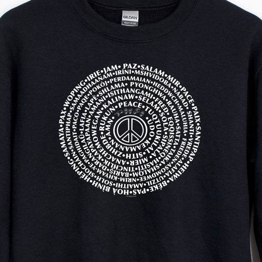 Can You Say PEACE - Gildan Crewneck - artwork designed by Cynthia NeJame