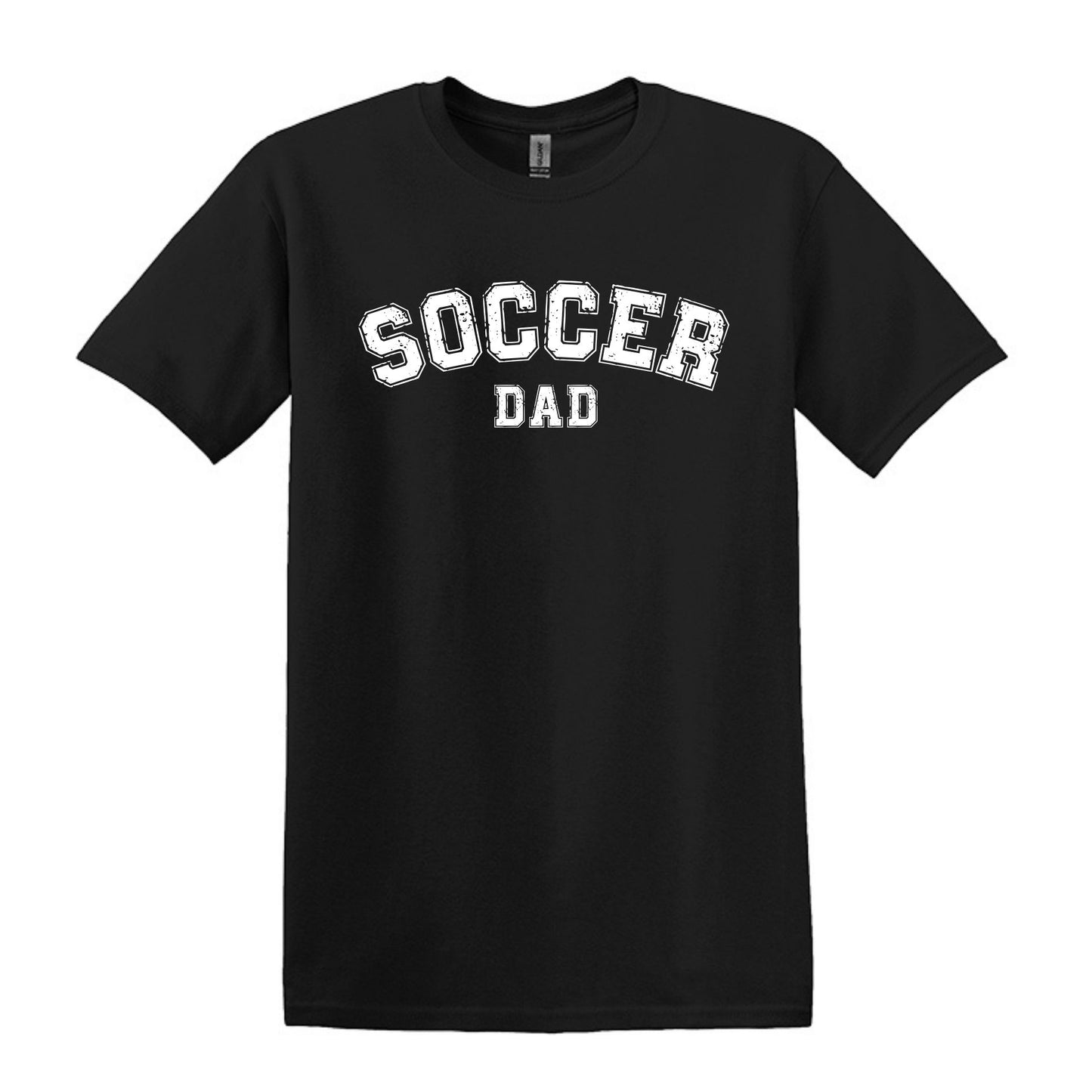 Soccer Mom / Dad - Distressed Athletic Artwork | Heavy Cotton Unisex T-shirt