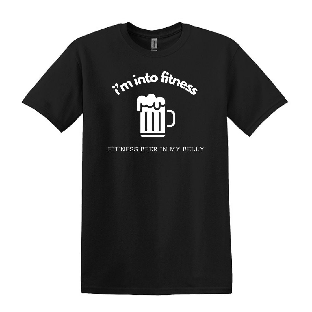 i'm into fitness. fit'ness beer in my belly - Gildan Adult Unisex Heavy Cotton