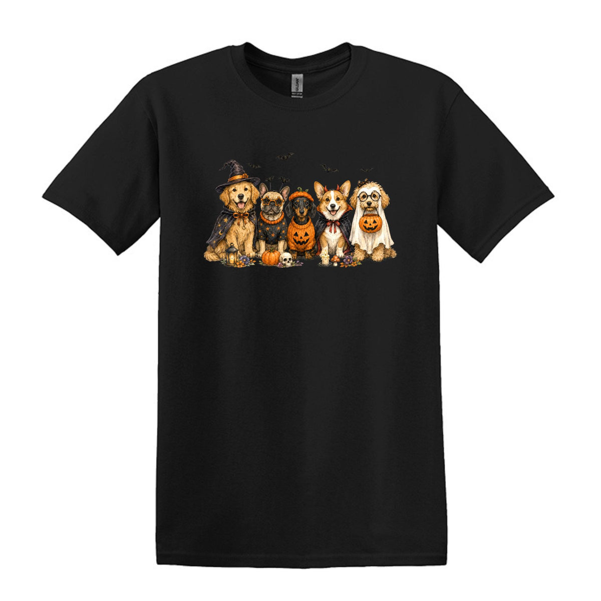 Halloween Pups -  Heavy Cotton Unisex T-shirt