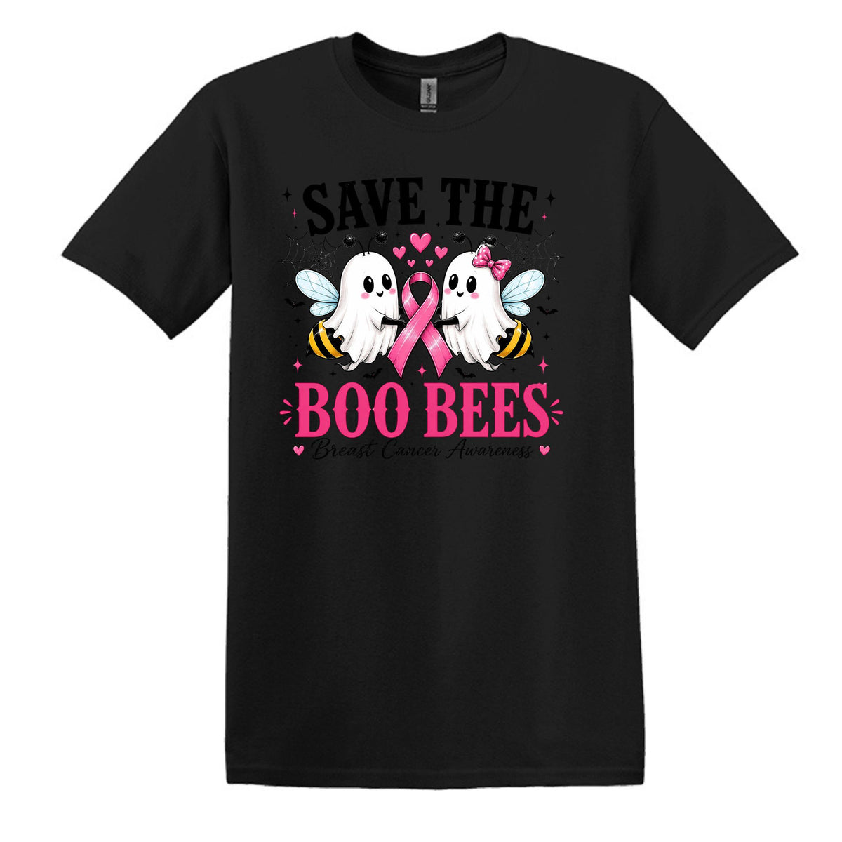 Save the Boo Bees - Breast Cancer Awareness - Gildan Softstyle T-shirt