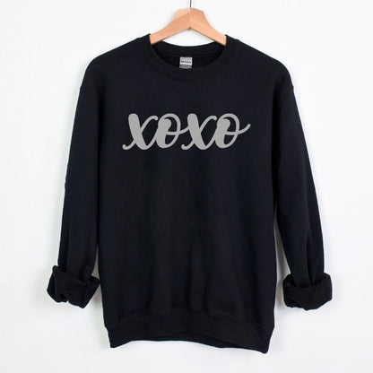 XOXO = Câlins et bisous - Sweat-shirt confortable à col rond