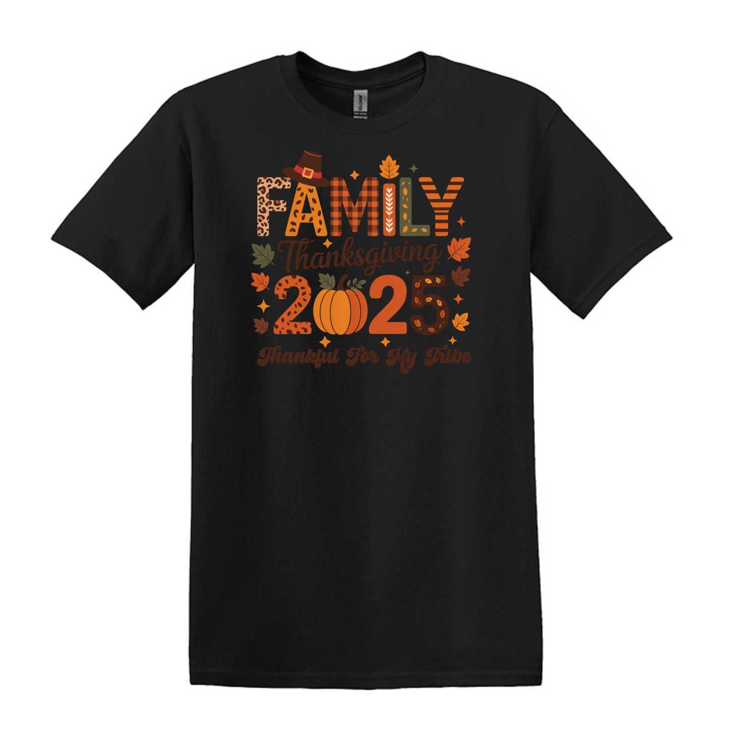 Thankful for my Tribe - 2025 Family Thanksgiving Heavy Cotton T-shirt