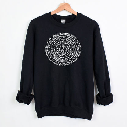 Can You Say PEACE - Gildan Crewneck - artwork designed by Cynthia NeJame