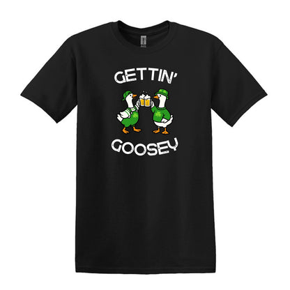 Gettin' Goosey - Fun Irish Heavy Cotton T-shirt