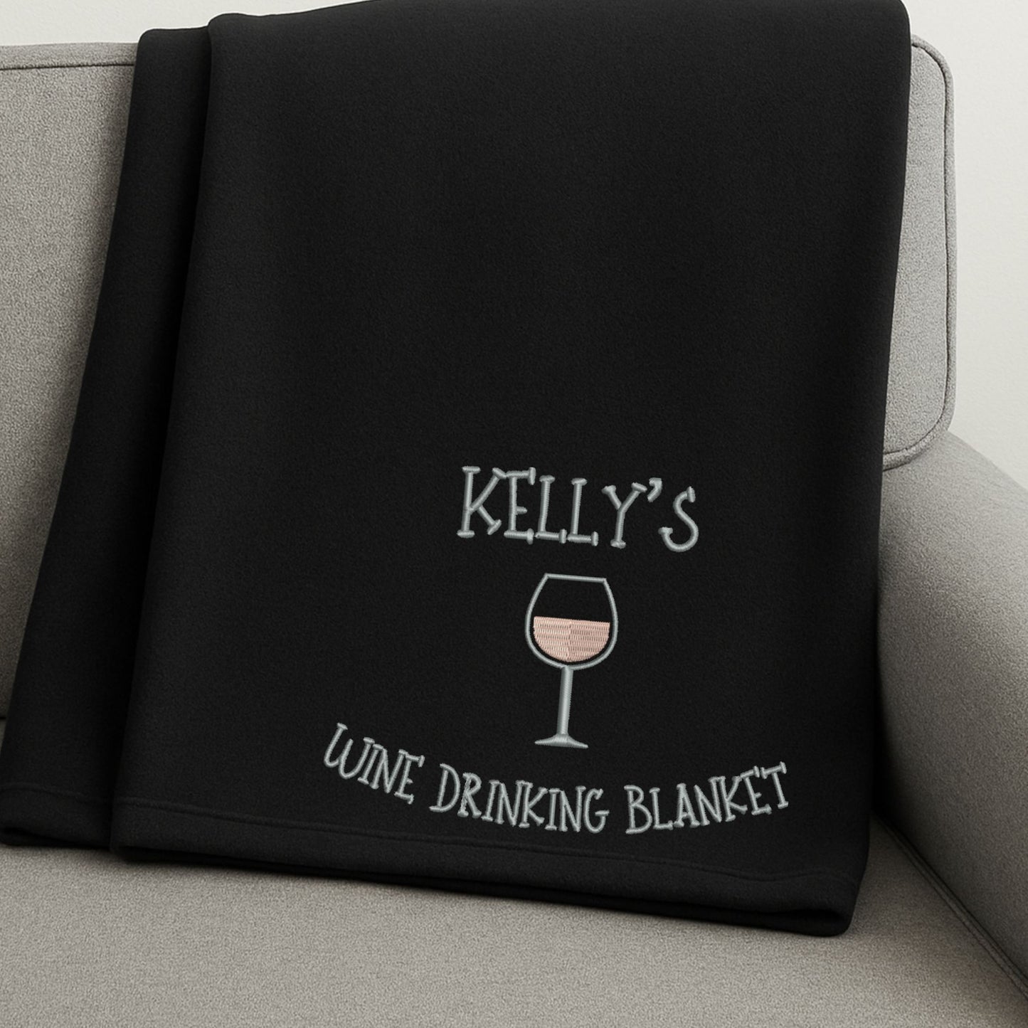 Custom Embroidered Gildan® Sweatshirt Blanket – Personalize with any Name & Favorite Blanket-Worthy-Activity