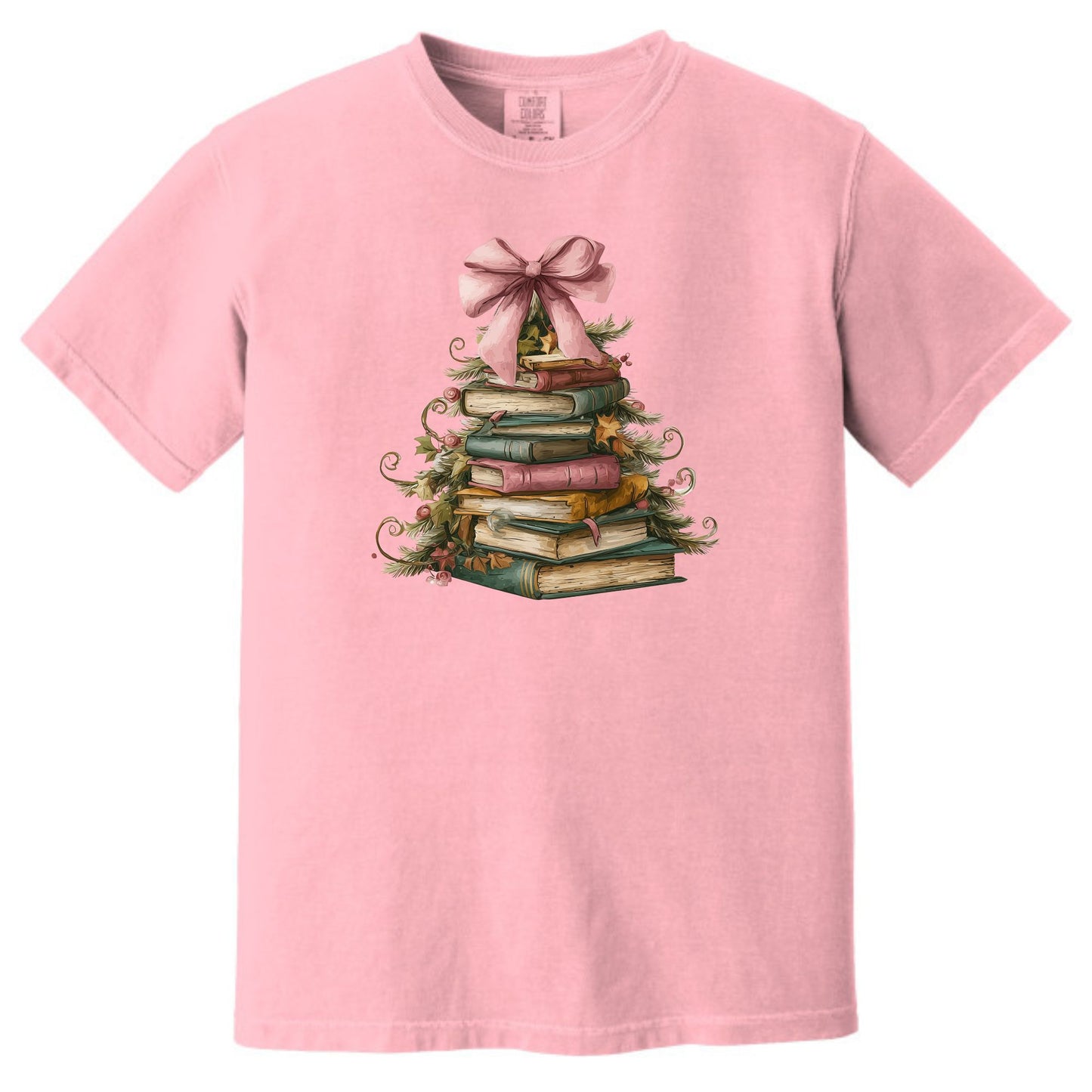 BOOK CHRISTMAS TREE - Comfort Colors ® Heavyweight Ring Spun Tee