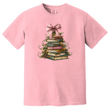 BOOK CHRISTMAS TREE - Comfort Colors ® Heavyweight Ring Spun Tee