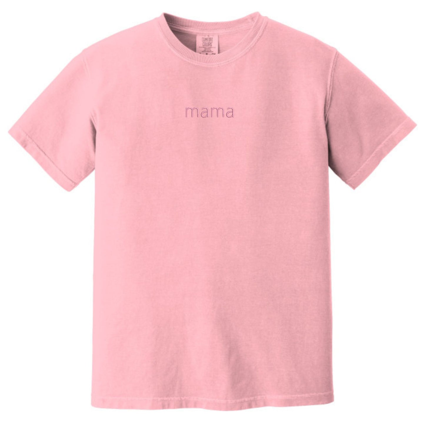 MAMA Minimalist Monochrome Embroidered Comfort Colors® T-Shirt