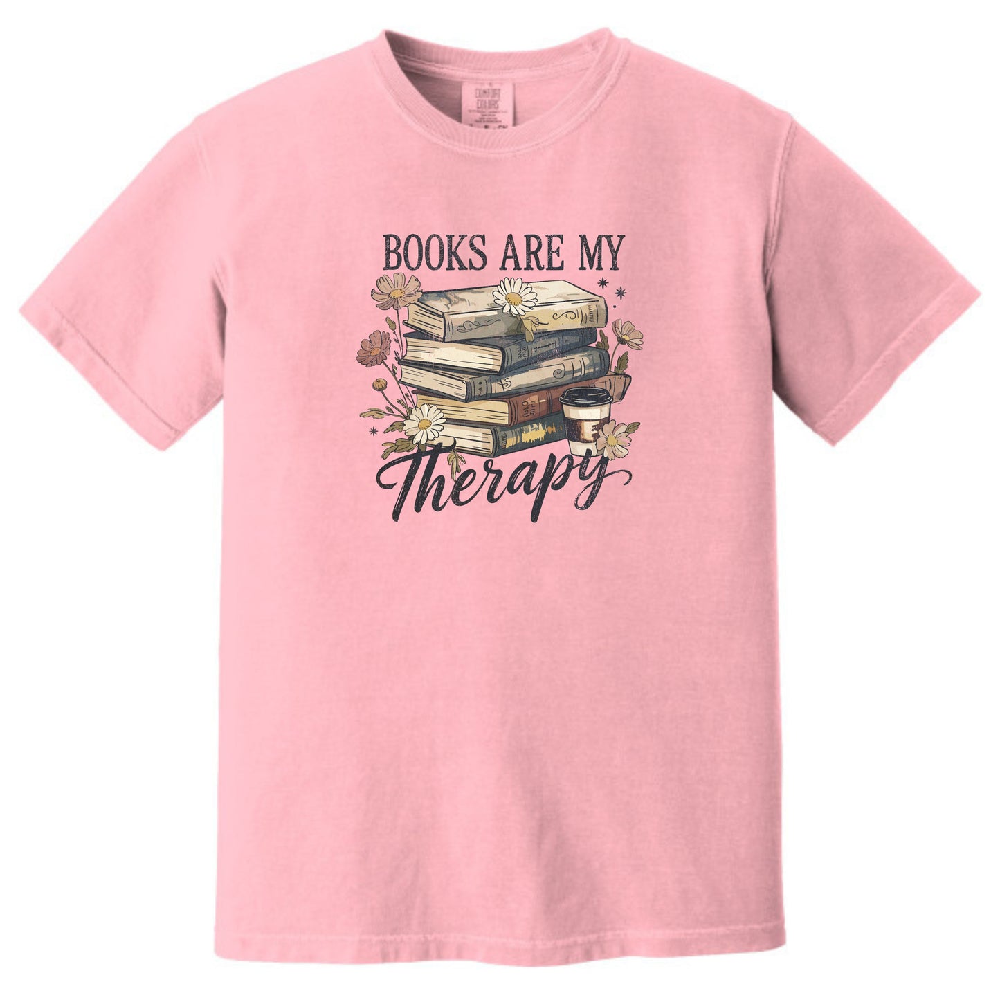 Books are my Therapy - Comfort Colors ® Heavyweight Ring Spun T-shirt