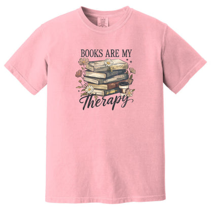 Books are my Therapy - Comfort Colors ® Heavyweight Ring Spun T-shirt
