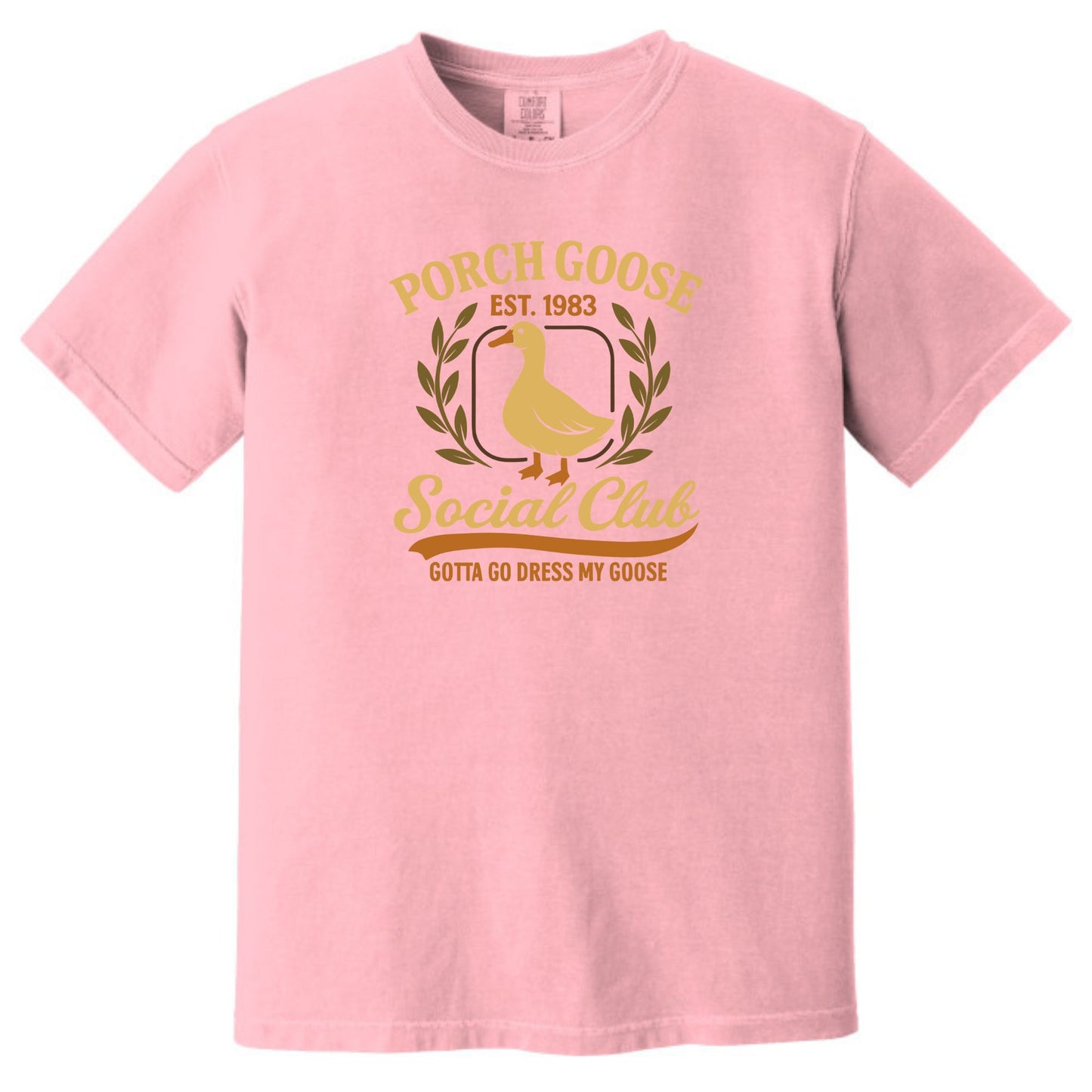 Porch Goose Social Club - Comfort Colors ® Heavyweight Ring Spun T-shirt