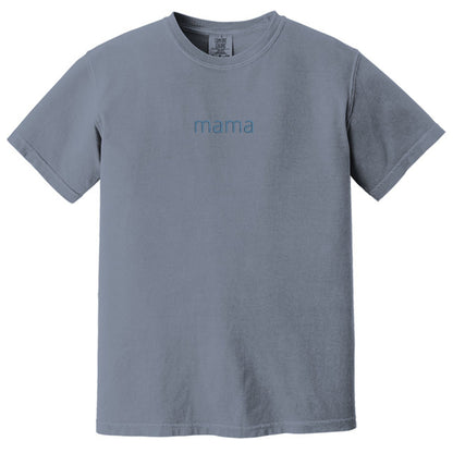 MAMA Minimalist Monochrome Embroidered Comfort Colors® T-Shirt