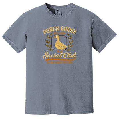 Porch Goose Social Club - Comfort Colors ® Heavyweight Ring Spun T-shirt